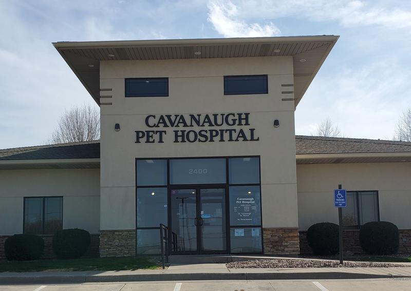 Carousel Slide 2: Cavanaugh Pet Hospital Exterior Front Entrance